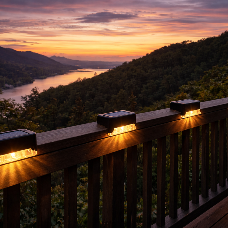 Solar Deck Lights – Waterproof Outdoor Stair Lighting